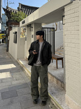 Pigment back banding work pants