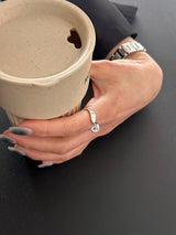 [925silver] Wave knot ring