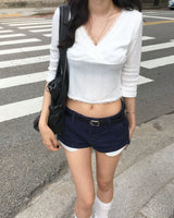 Lace wrap T