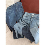 [Unisex] Wide stripe denim pants(2color)