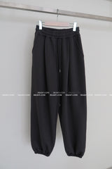 Koneco Pintuck Wide Jogging Pants