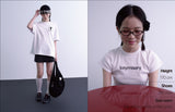Heartlock Dot Crop T-shirt (Grey)