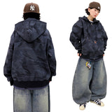 Vintage Work Camo Hooded Jacket