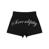 BACK LETTERING MICRO SHORT PANTS (BLACK) F25ZD969