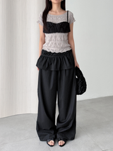 wave wrinkle top (3color)