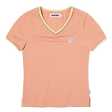 VネックスリムフィットTシャツ [LIGHT ORANGE]