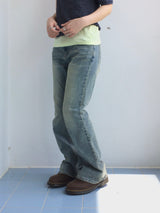 Vintage blue bootcut pants
