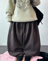 Hooky Balloon Fleece Wide Balloon Long Pant 🖤🤎 3 COLOR