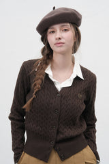 GNRL logo wool beret