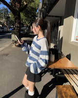 [ORIGINAL] Ence Striped Crew-Neck Knit