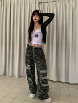 Forever numbering lace crop sleeveless