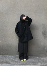  PLEATS WRAP BUTTON SKIRT