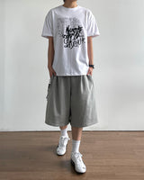 ペンシルプリントショートスリーブTシャツ