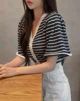Pura Stripe Knit Cardigan