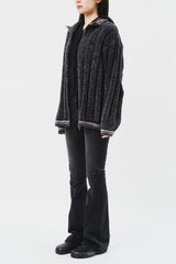 Velvet Yarn Knitted Zip Up (5color)