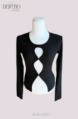 Teddy Center Dot Layered T-Shirt