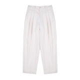 26ss wide double pleats chino pants 3color