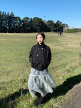 Chiffon See-Through Layered Skirt (1c)