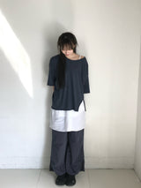 ボヘミアンデストロイドTシャツ (ビンテージブルー)