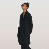 RELABEL 23AW Deconstructed Patchwork Fabric Long Coat
