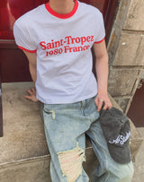 サバードリンガープリントショートスリーブTシャツ