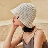 VA Label Knit Tulip Hat / Cream
