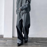 Retro-Tone Cropped Jacket & Wide-Legs