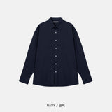 LMN フリックオーバーサイズフィットコットンシャツ (10 colors)