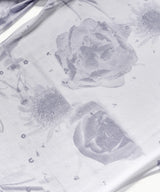 Flower Photo Printed Top - Grey