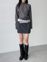 suede lock belt