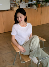 Pastel Summer Raglan Short Sleeve Knit (5color)