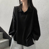 Nifty Bookle Oversized Fit Punching Collar Knitwear