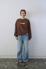 Wtsm logo sweatshirt_brown