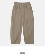 Wellow D-ring cotton balloon pants
