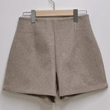 Twosome wool high-waist mini shorts