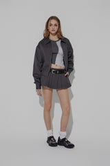 CHINO PLEATS SKIRT