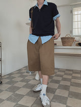 スツールサイドディープタックチノパンツ