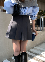 Wanted Pleated Mini Skirt