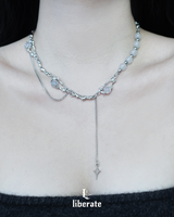 [Surgical Steel] Emerald Opal Drop Necklace - Aespa Winter, Ive Yujin Pick