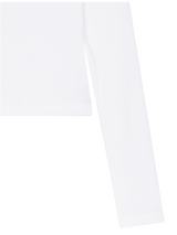 [mnem] split metal collar tee (white)