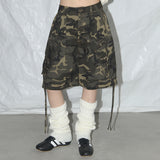 Cargo Lettering Bermuda Pants(Khaki Camo) F25QD889