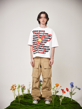 フラワーTシャツ（ルーズ