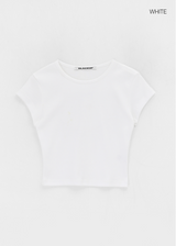[B-BASIC] クールスタンダードラウンドクロップ半袖Tシャツ (2SIZE)