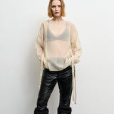 SEE THROUGH LONG SLEEVE IVORY