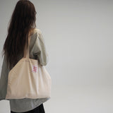 レッドスティッチエコバッグ　アイボリー
