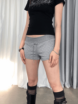Bear dot banding casual short pants