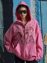 GIRLS ZIP-UP HOODIE