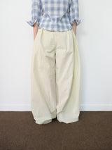 pocket pintuck wide pants