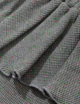 ラッフル フラワー スカートパンツ(GREY)