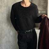 [UNISEX] Velvet round cutting knit (4color)